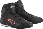 ALPINESTARS Stella Faster-3 Rideknit Shoes - Black/Yellow/Pink - US 5 / EU 36