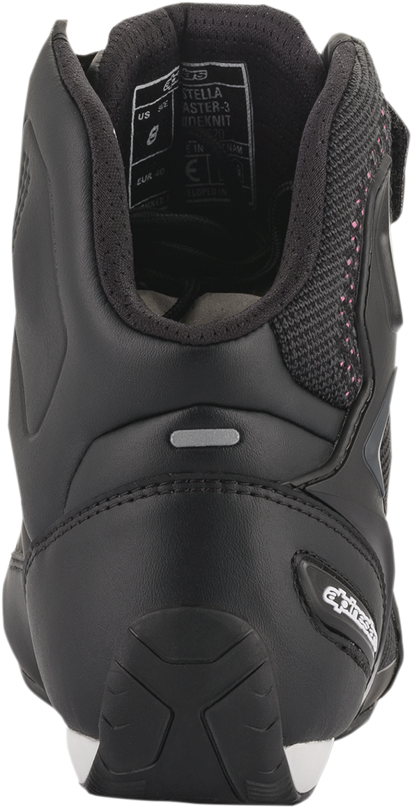 ALPINESTARS Stella Faster-3 Rideknit Shoes - Black/Yellow/Pink - US 5 / EU 36