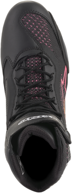 ALPINESTARS Stella Faster-3 Rideknit Shoes - Black/Yellow/Pink - US 5 / EU 36