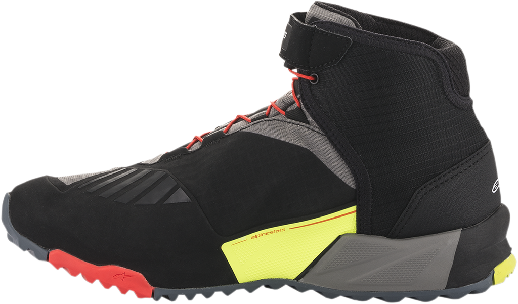 ALPINESTARS CR-X Drystar® Shoes - Black/Red/Yellow Fluorescent - US 14 / EU 48