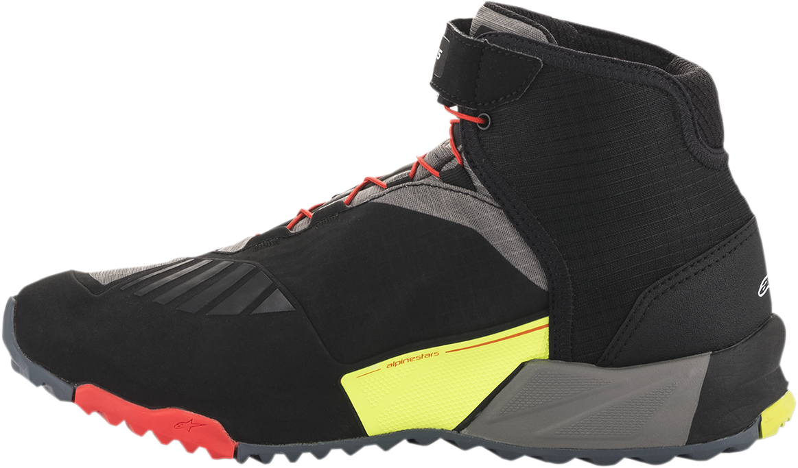 ALPINESTARS CR-X Drystar® Shoes - Black/Red/Yellow Fluorescent - US 14 / EU 48