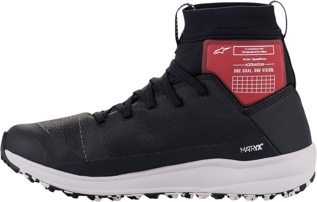 ALPINESTARS Speedforce Shoes - Black/White/Red - US 13