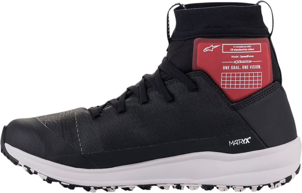 ALPINESTARS Speedforce Shoes - Black/White/Red - US 13