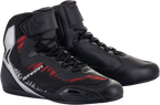 ALPINESTARS Faster-3 Rideknit® Shoes - Black/Silver/Red - US 8 / EU 40.5