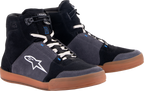 ALPINESTARS Chrome Shoes - Black/Asphalt/Gum Blue - US 8 / EU 40.5