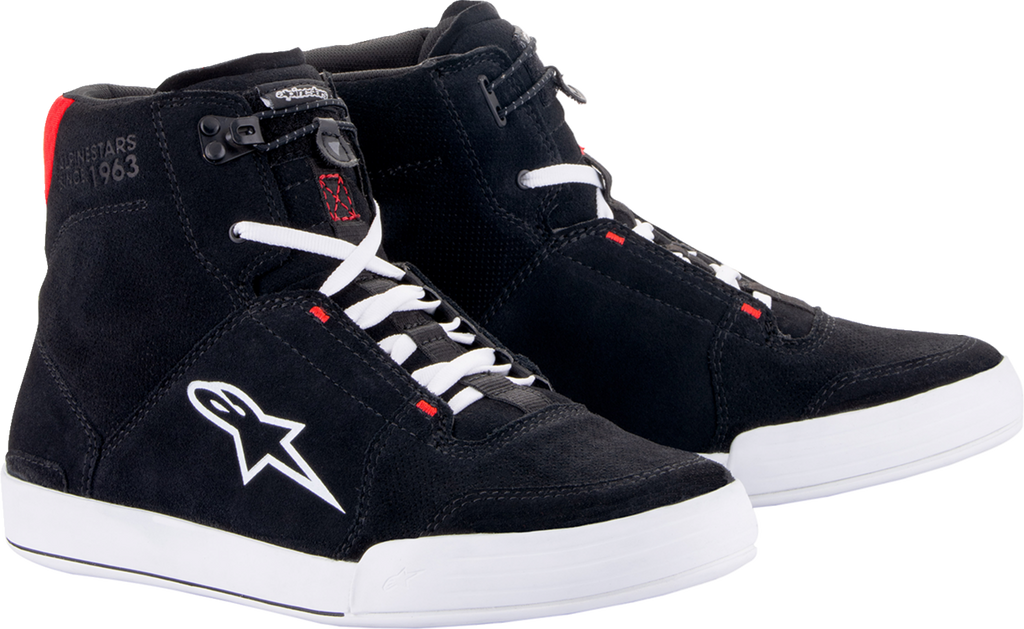 ALPINESTARS Chrome Shoes - Black/Asphalt/Gum Blue - US 8 / EU 40.5