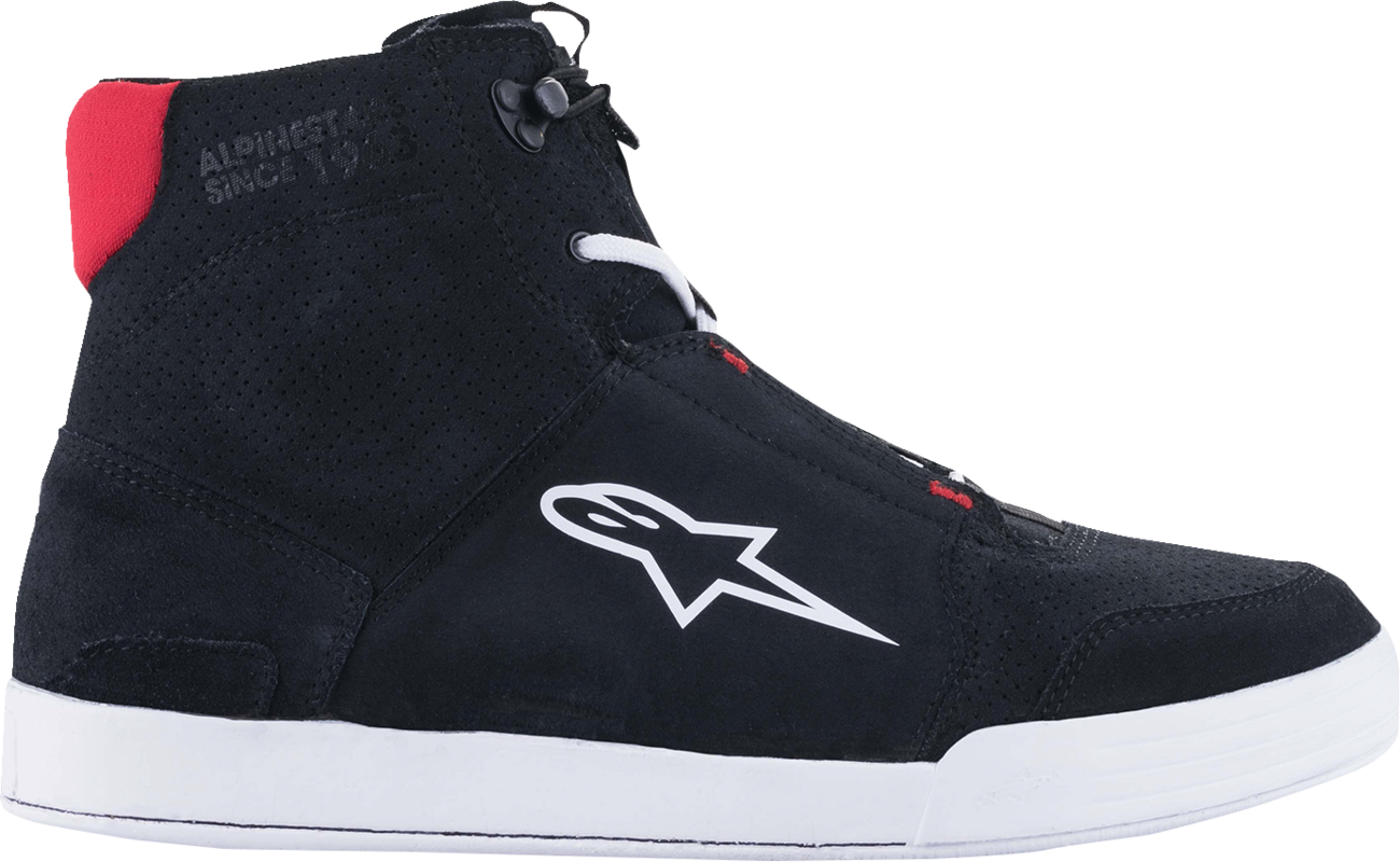 ALPINESTARS Chrome Shoes - Black/White/Red - US 8 / EU 40.5