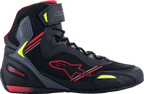 ALPINESTARS Faster-3 Rideknit® Shoes - Black/Red/Yellow - US 10 / EU 43
