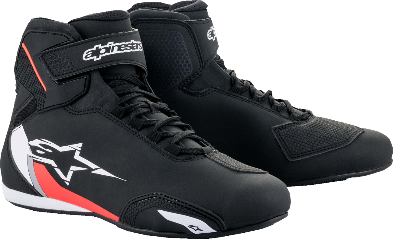ALPINESTARS Sektor Shoes - Black/White/Red - US 14 / EU 48