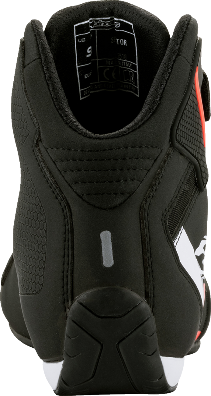 ALPINESTARS Sektor Shoes - Black/White/Red - US 14 / EU 48
