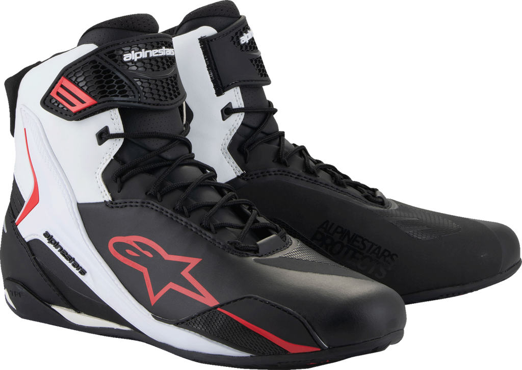 ALPINESTARS Faster-4 Shoes - Black/White/Red - US 8
