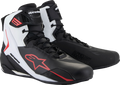 ALPINESTARS Faster-4 Shoes - Black/White/Red - US 8