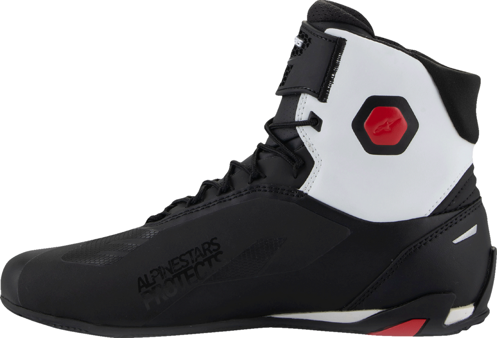 ALPINESTARS Faster-4 Shoes - Black/White/Red - US 8