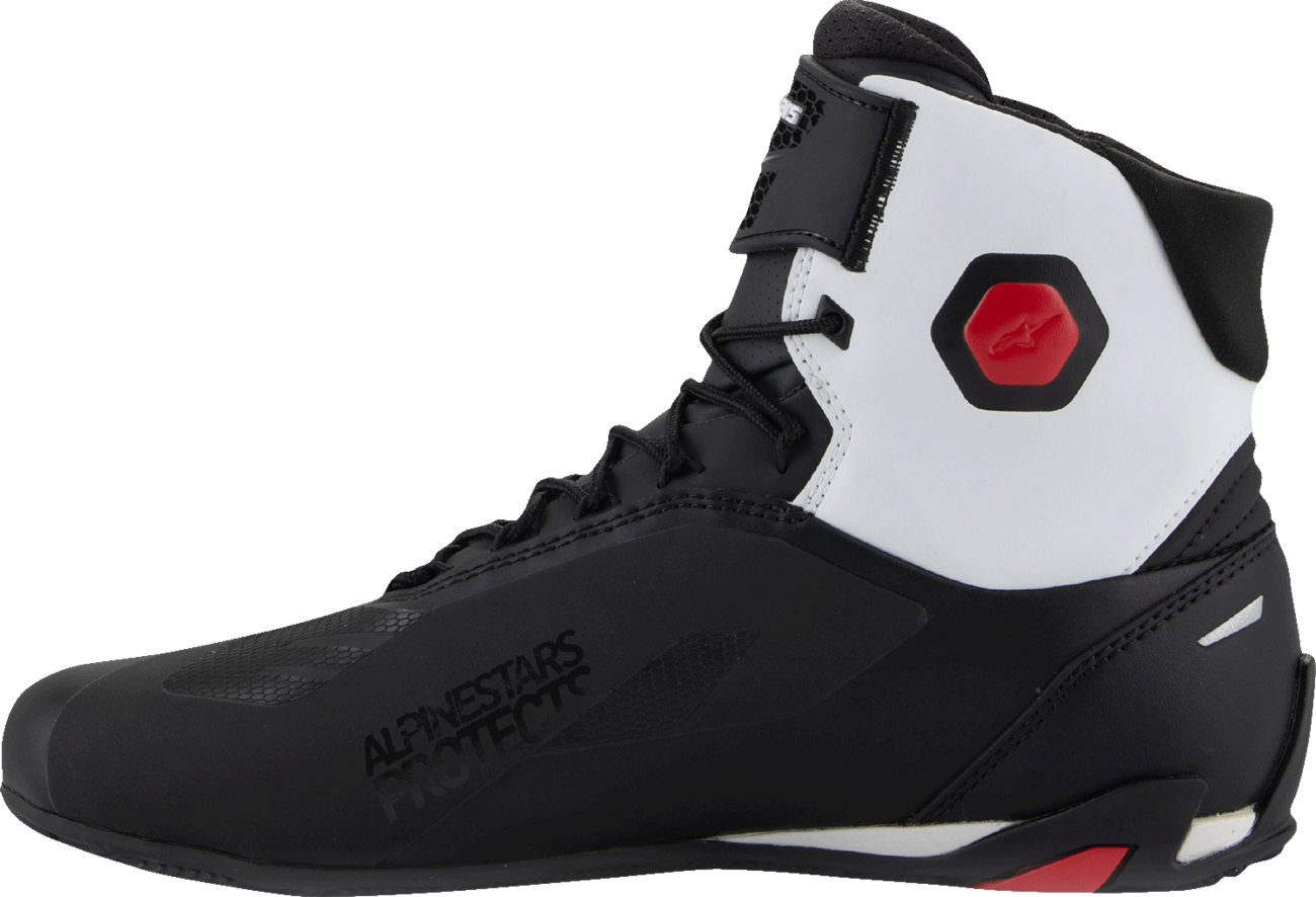 ALPINESTARS Faster-4 Shoes - Black/White/Red - US 8