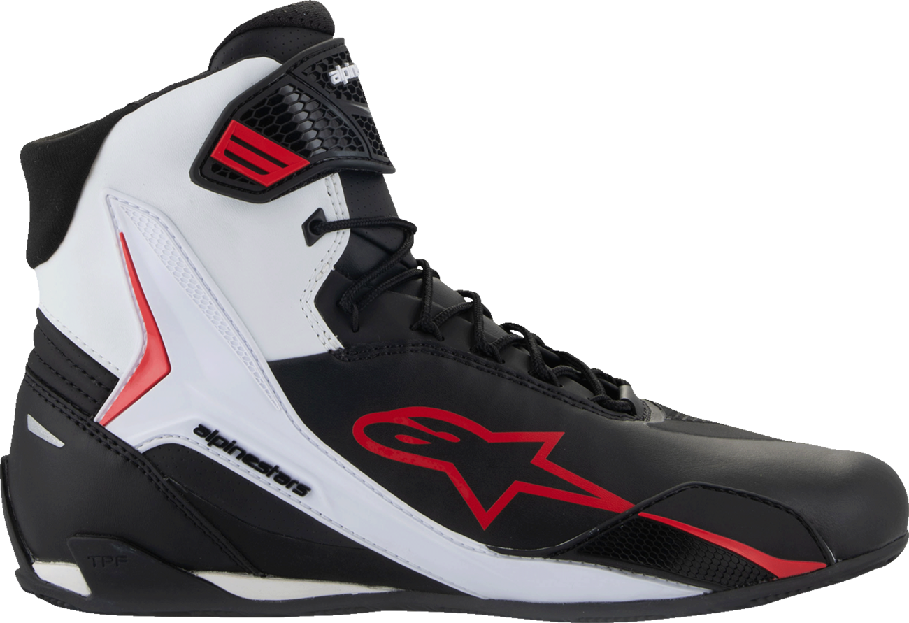 ALPINESTARS Faster-4 Shoes - Black/White/Red - US 8