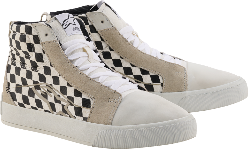 ALPINESTARS Ride-63 Canvas Shoes - White/Black/Chess - US 7