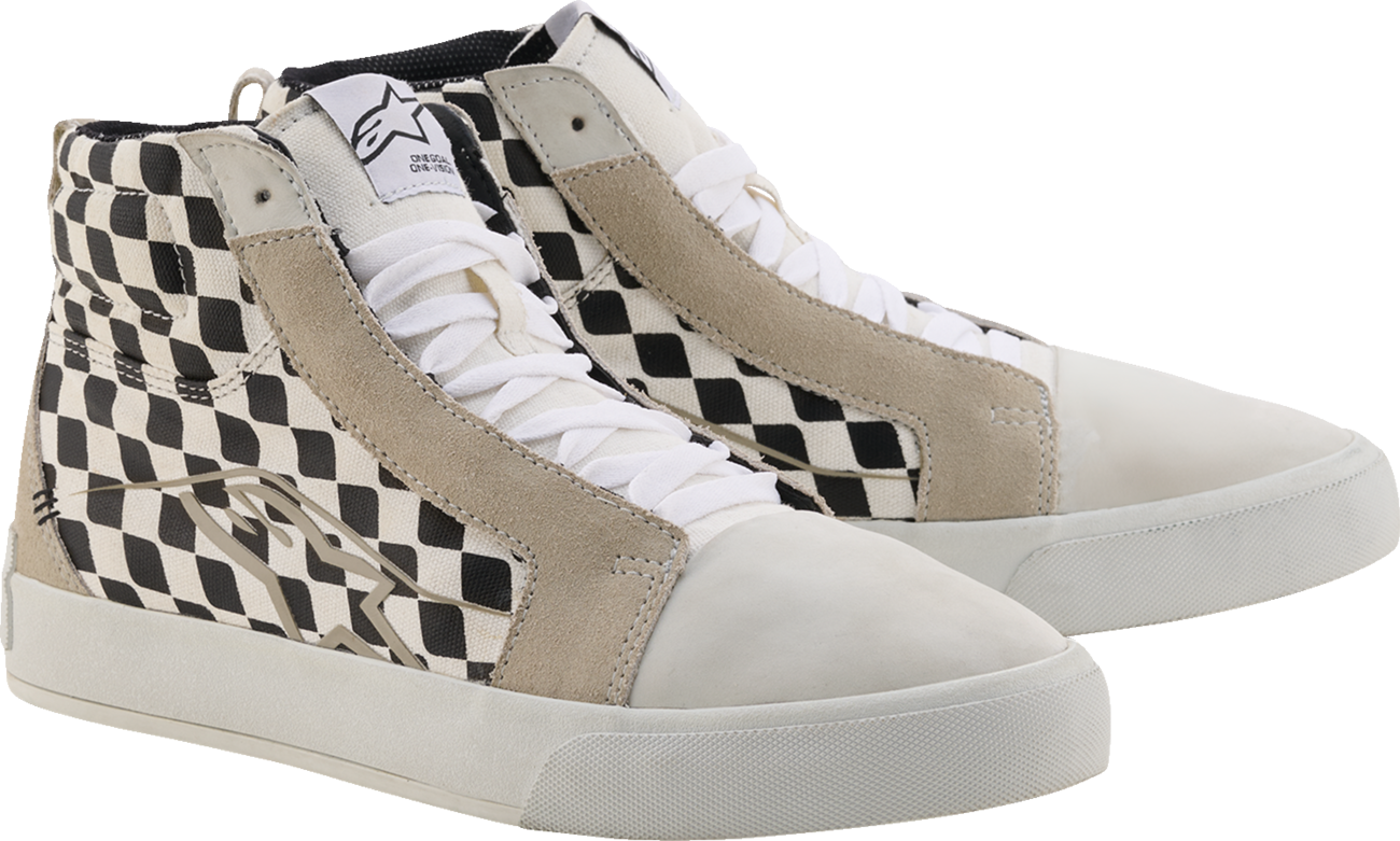 ALPINESTARS Ride-63 Canvas Shoes - White/Black/Chess - US 7