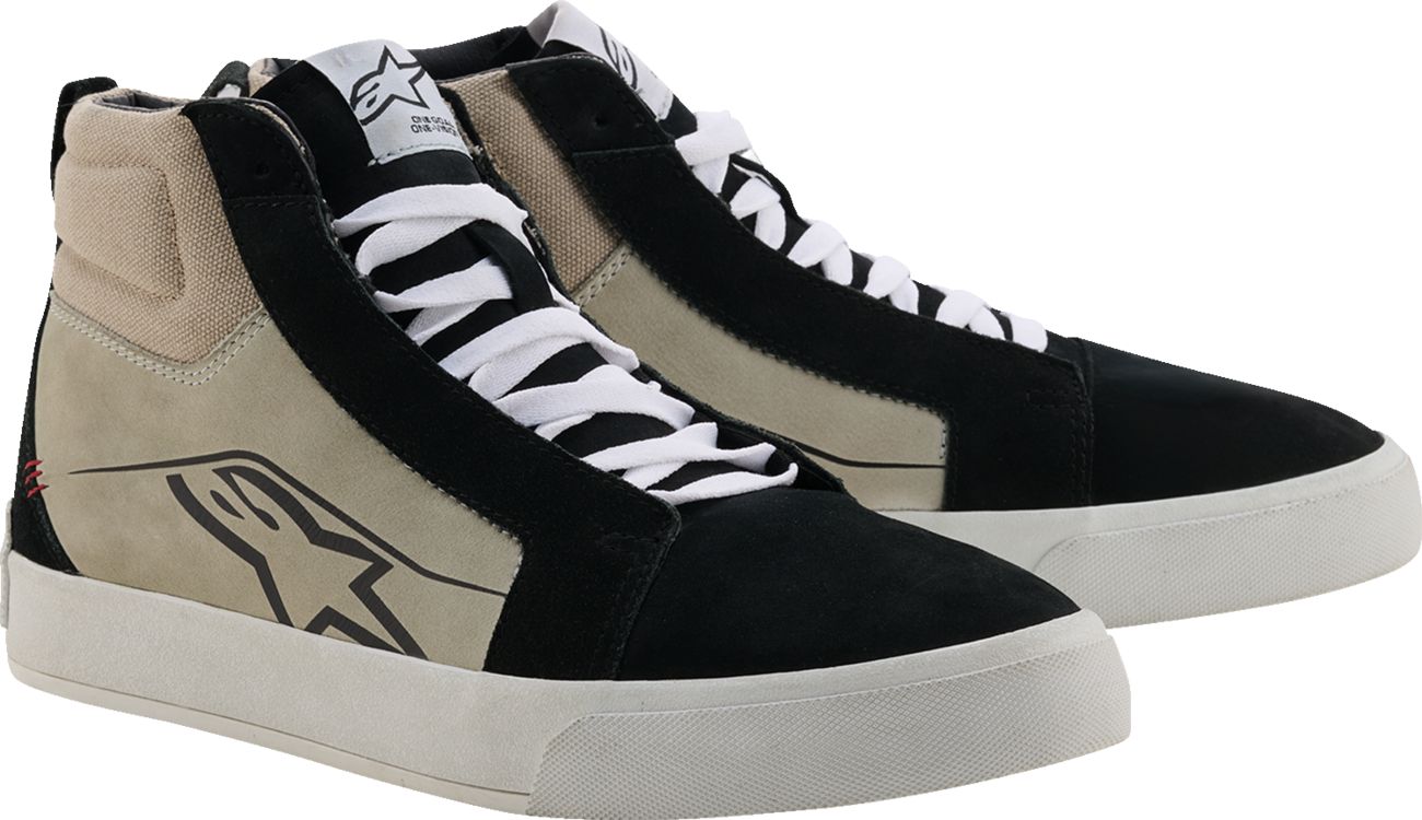 ALPINESTARS Ride-63 Leather Shoes - Black/Cool Gray/White - US 8
