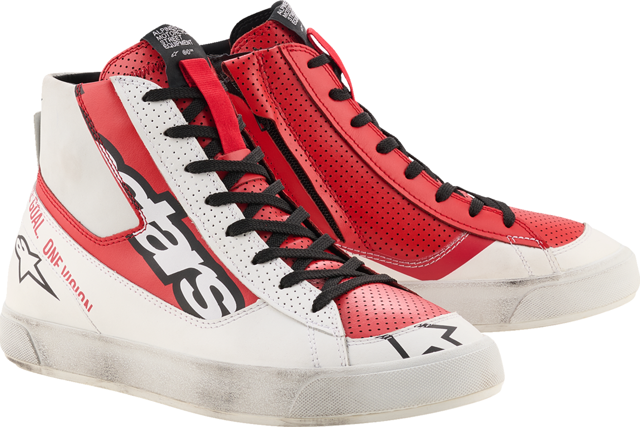 ALPINESTARS Stated Flair Shoes - White/Bright Red - US 7