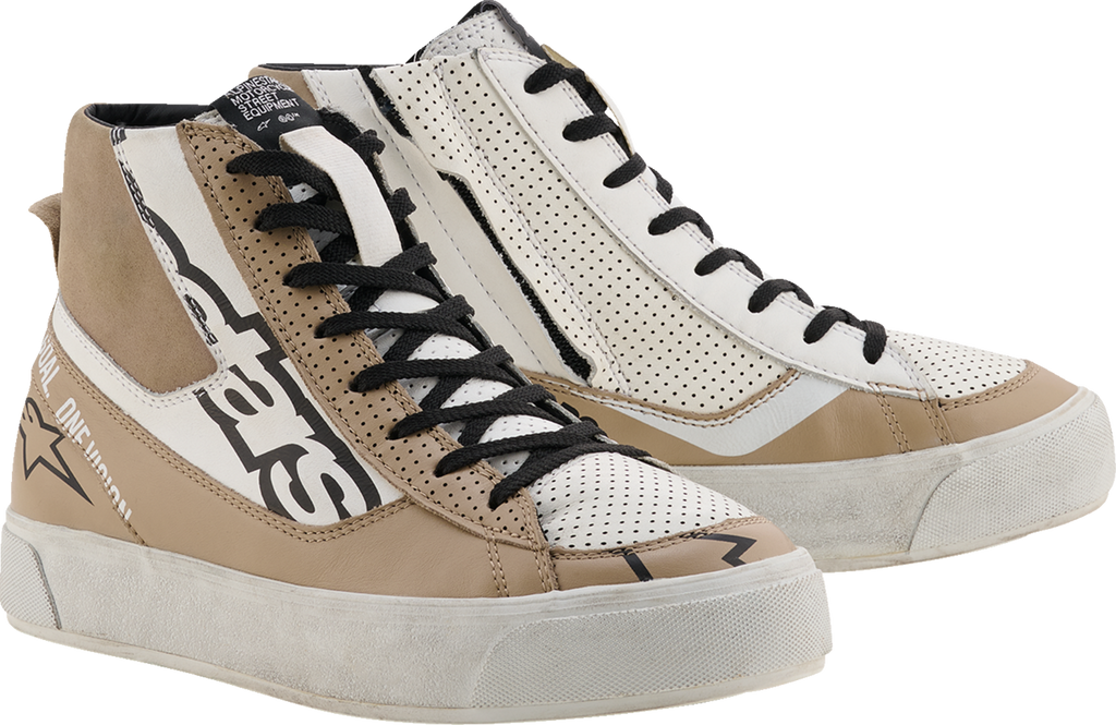 ALPINESTARS Stella Stated Flair Shoes - Warm Gray/White - US 6.5