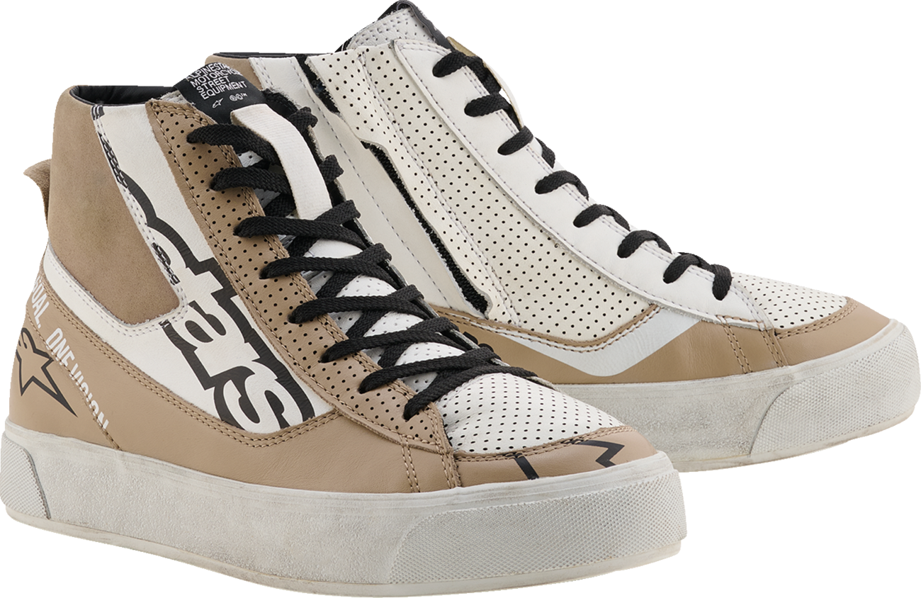 ALPINESTARS Stella Stated Flair Shoes - Warm Gray/White - US 6.5