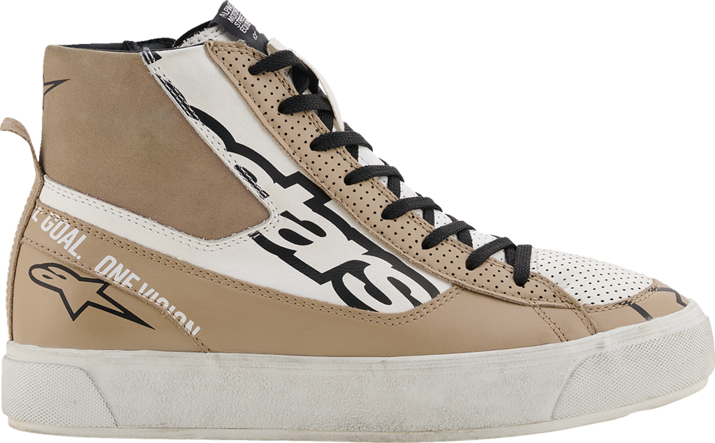 ALPINESTARS Stella Stated Flair Shoes - Warm Gray/White - US 6.5