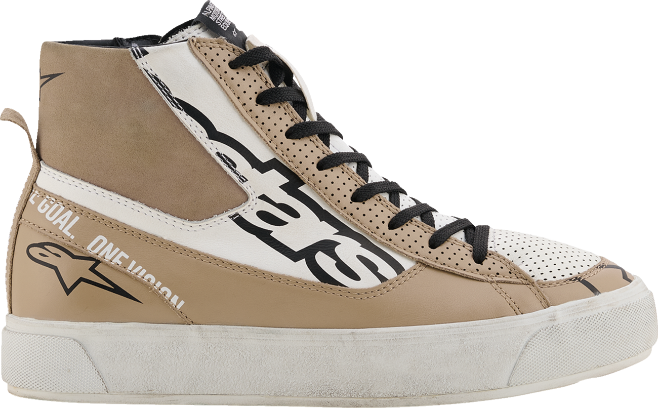 ALPINESTARS Stella Stated Flair Shoes - Warm Gray/White - US 6.5