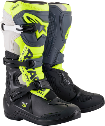 Tech 3 Boots - Black/Gray/Yellow Fluorescent - US 7 / EU 40.5 (1)