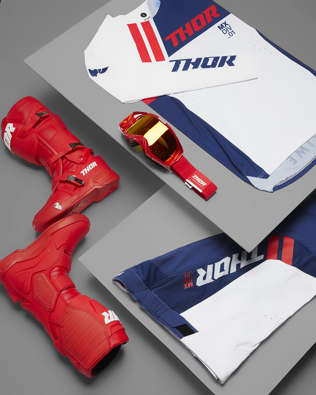 Thor Radial Boots - Red