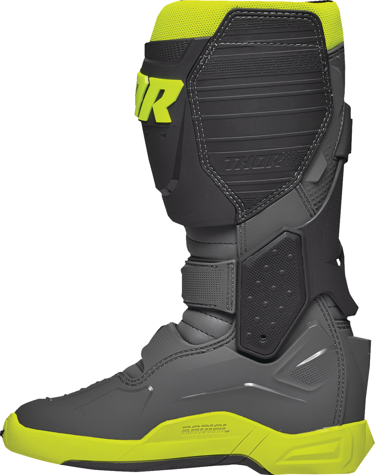 Thor Radial Gy/flo Boots - Yellow