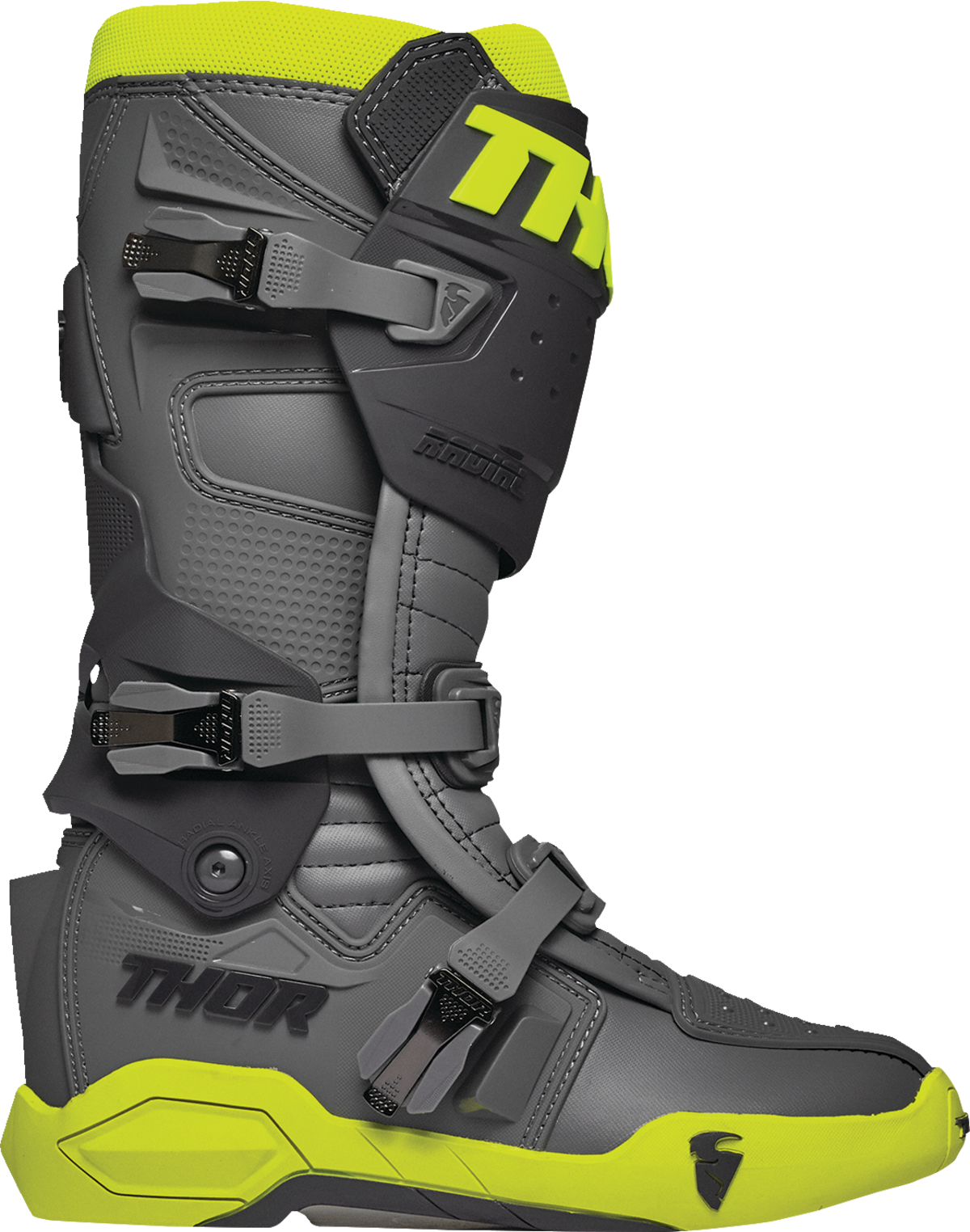 Thor Radial Gy/flo Boots - Yellow