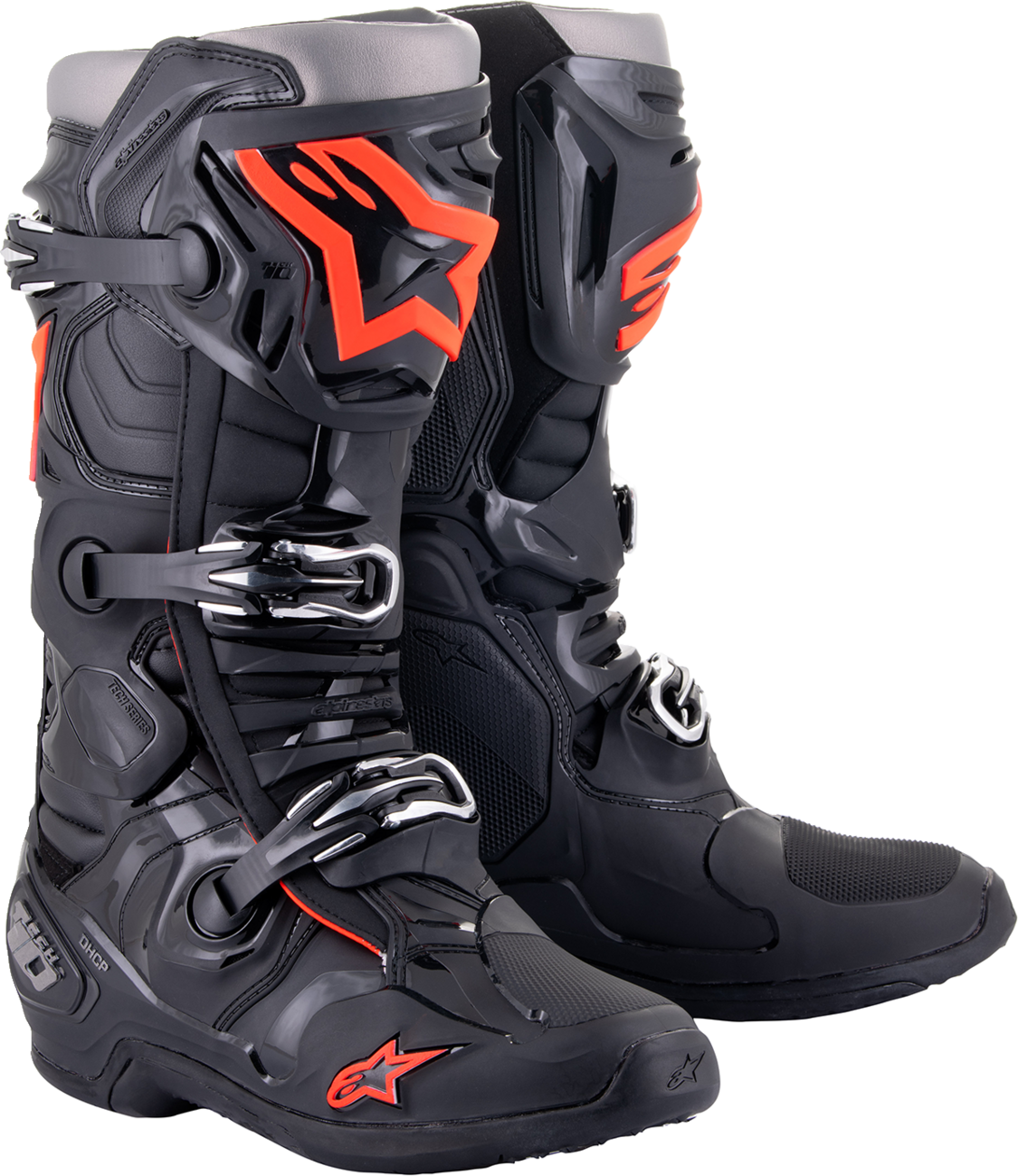 Tech 10 Boots - Black/Red Fluorescent - US 7 / EU 40.5 (1)
