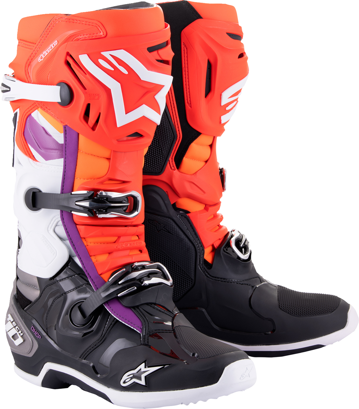 Tech 10 Boots - Black/Red/Orange/White - US 8 / EU 42 (1)