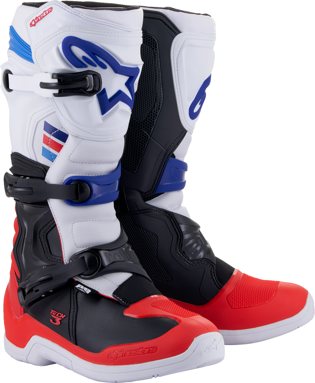Alpinestars Tech 3 Boots - White/Red/Black
