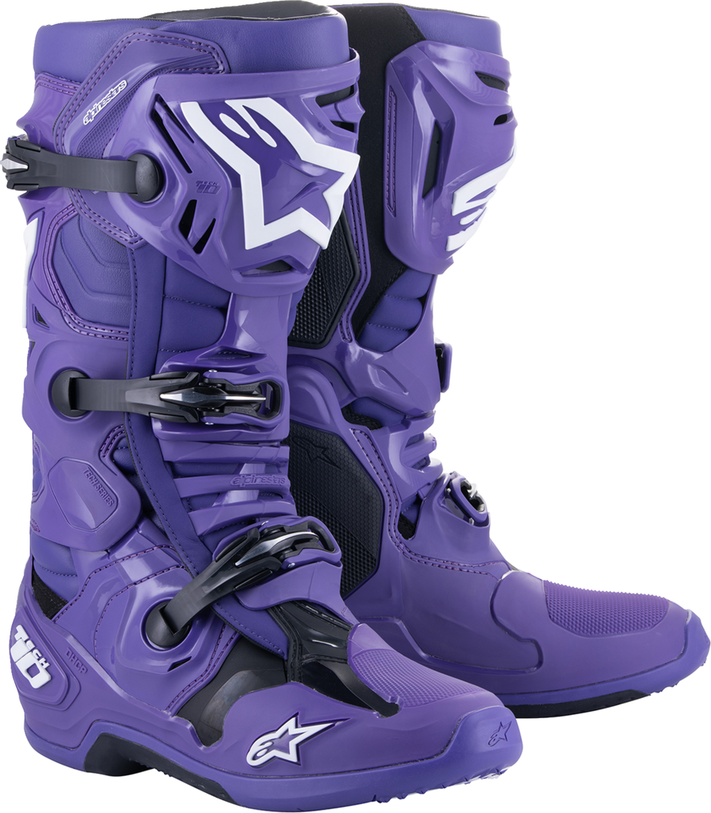 Alpinestars Tech 10 Boots - Purple/Black