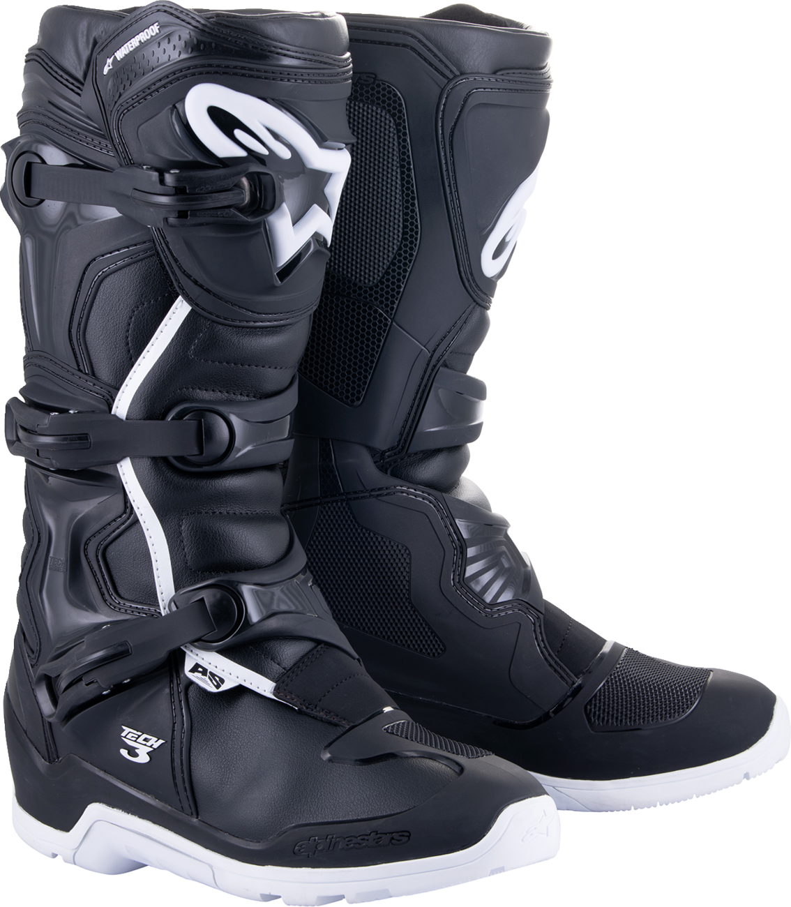 ALPINESTARS Tech 3 Enduro Waterproof Boots - Black/White - US 8 / EU 42
