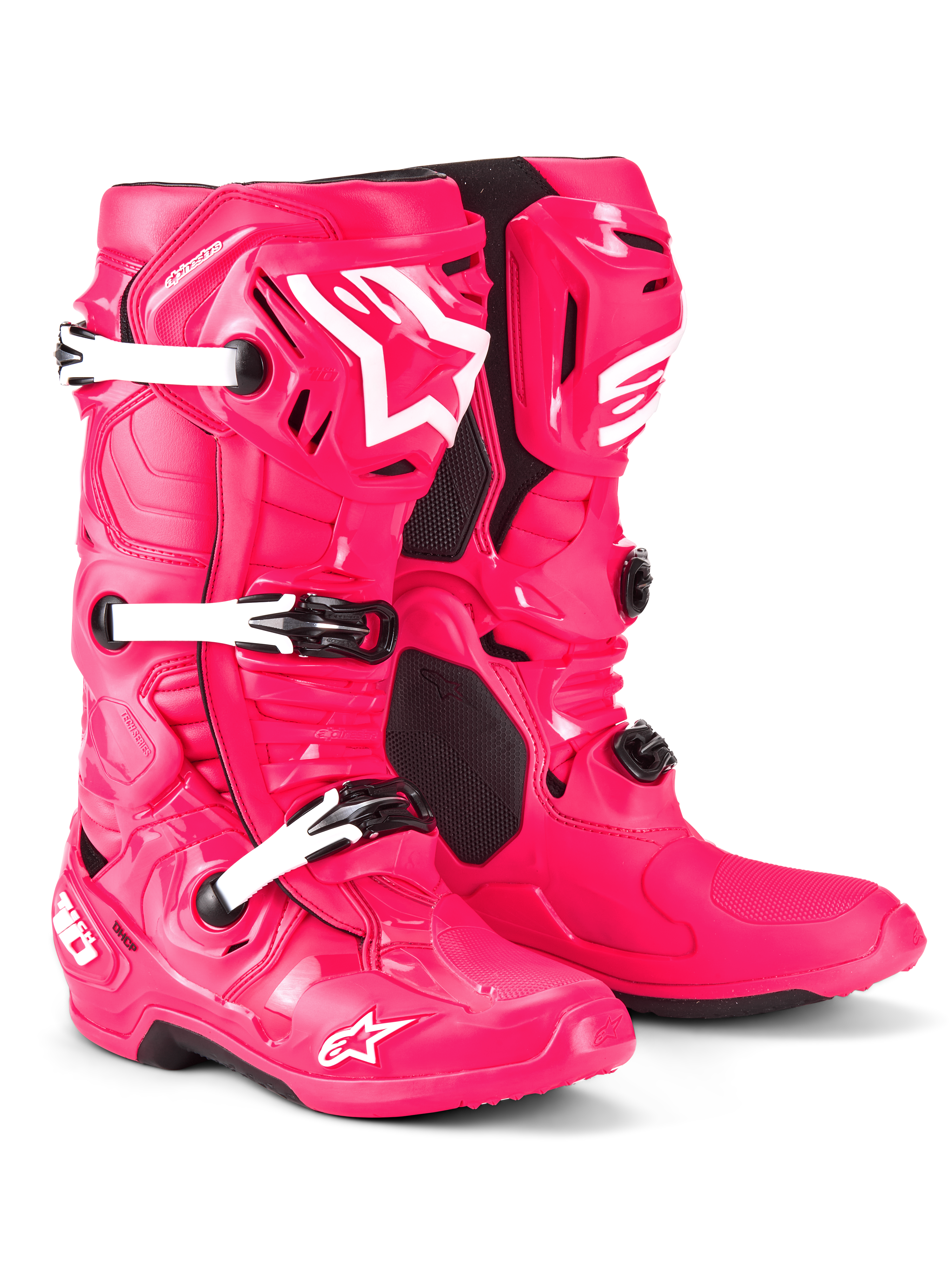Alpinestars Tech 10 Boots - Diva Pink/White