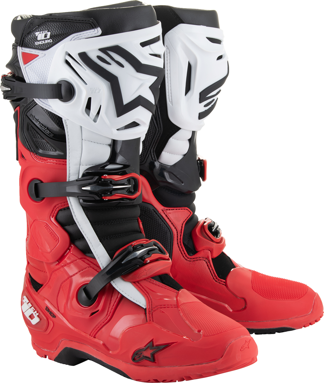 Alpinestars Tech 10 Enduro Boots - Bright Red/Black/White