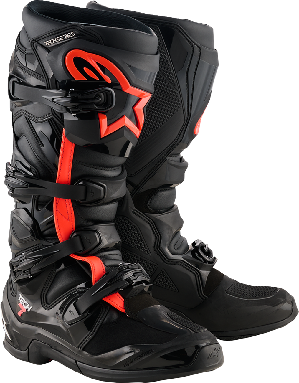 Alpinestars Tech 7 Boots - Fluorescent Red/Black