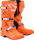 Alpinestars Tech 10 Supervented Boots - Fluorescent Orange/Black/White