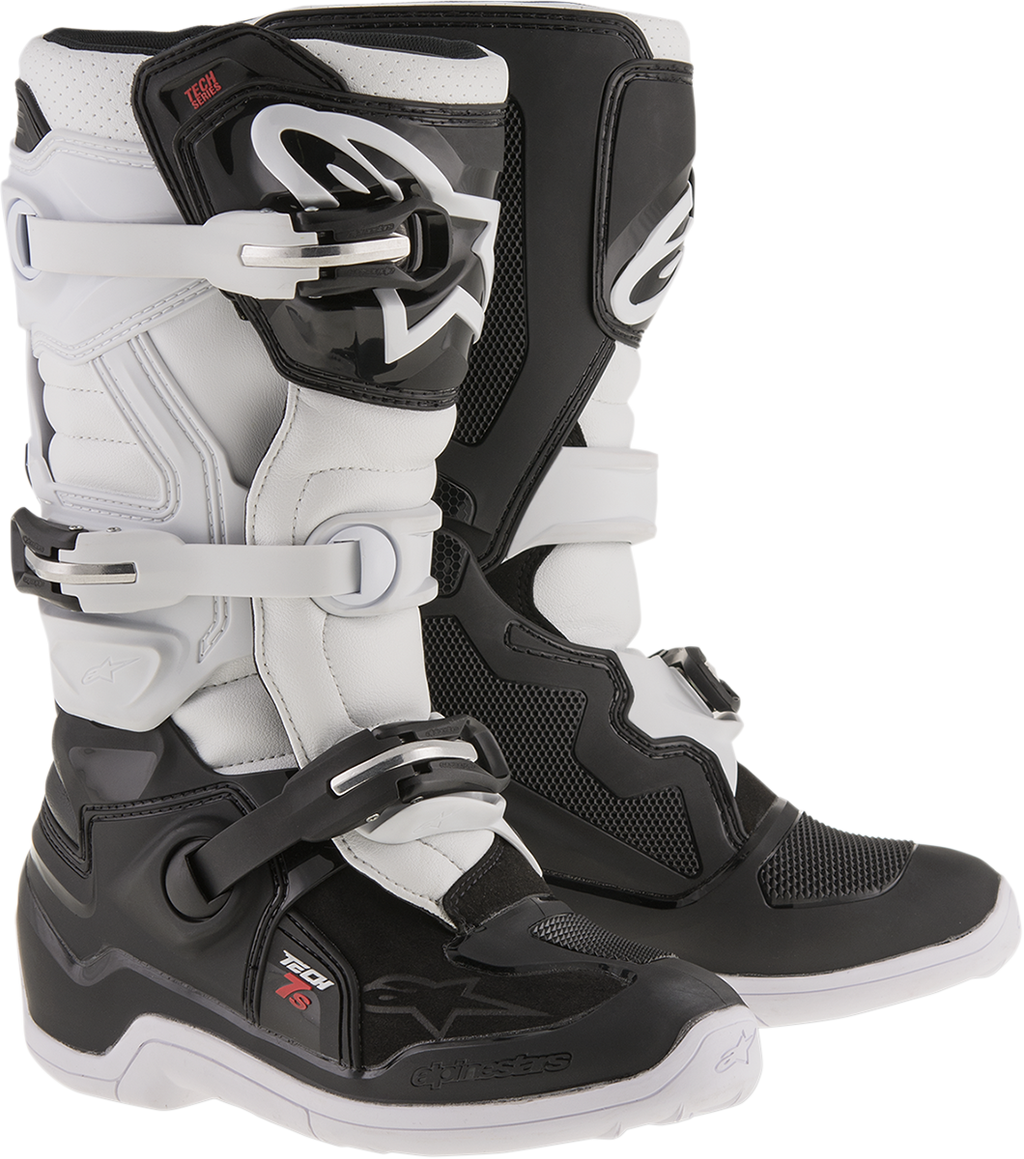Youth Tech 7S Boots - Black/White - US 2 / EU 34 (1)