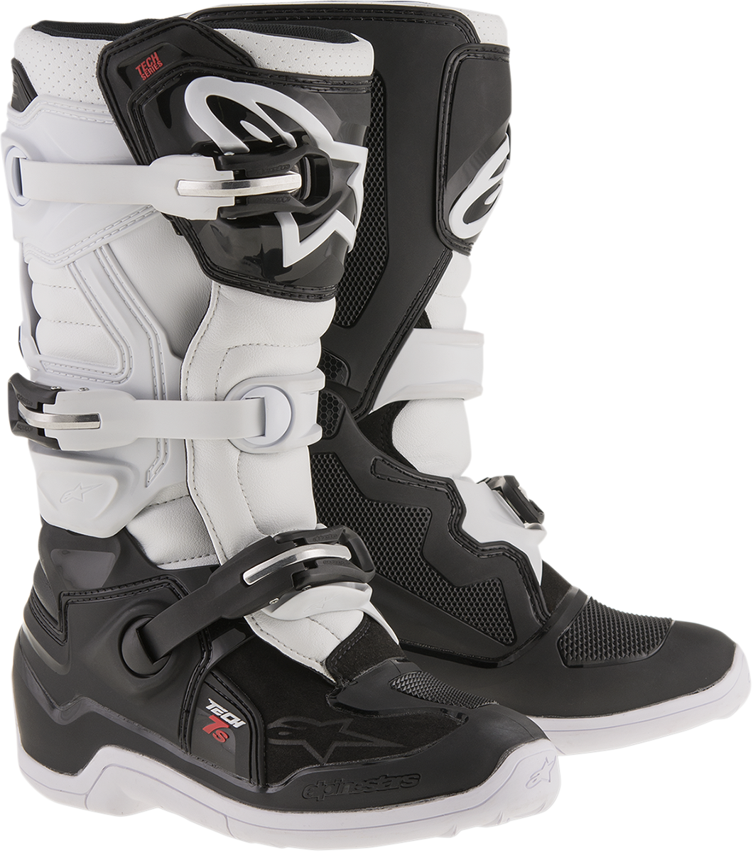 Alpinestars Youth Tech 7S Boots - Black/White