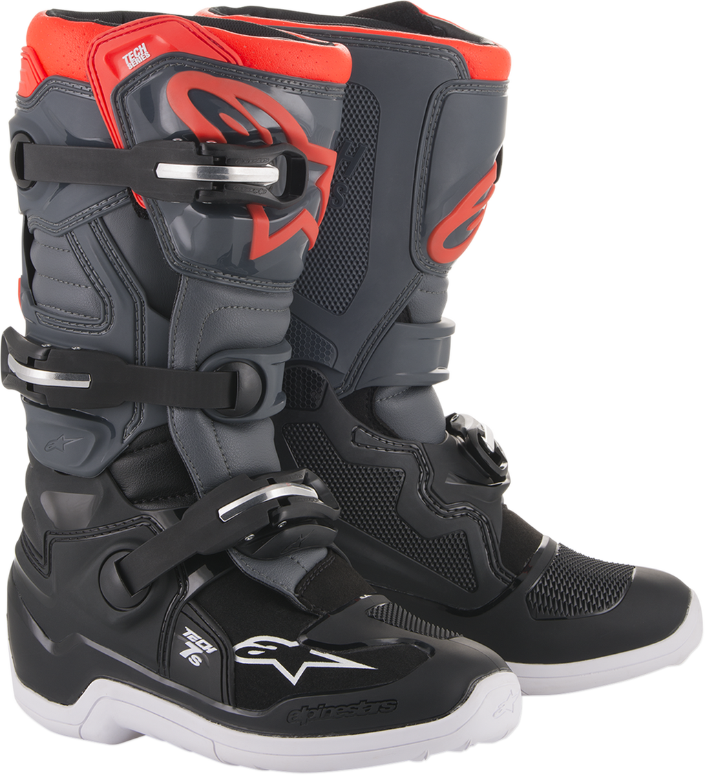 Youth Tech 7S Boots - Black/Gray - US 4 / EU 37 (1)