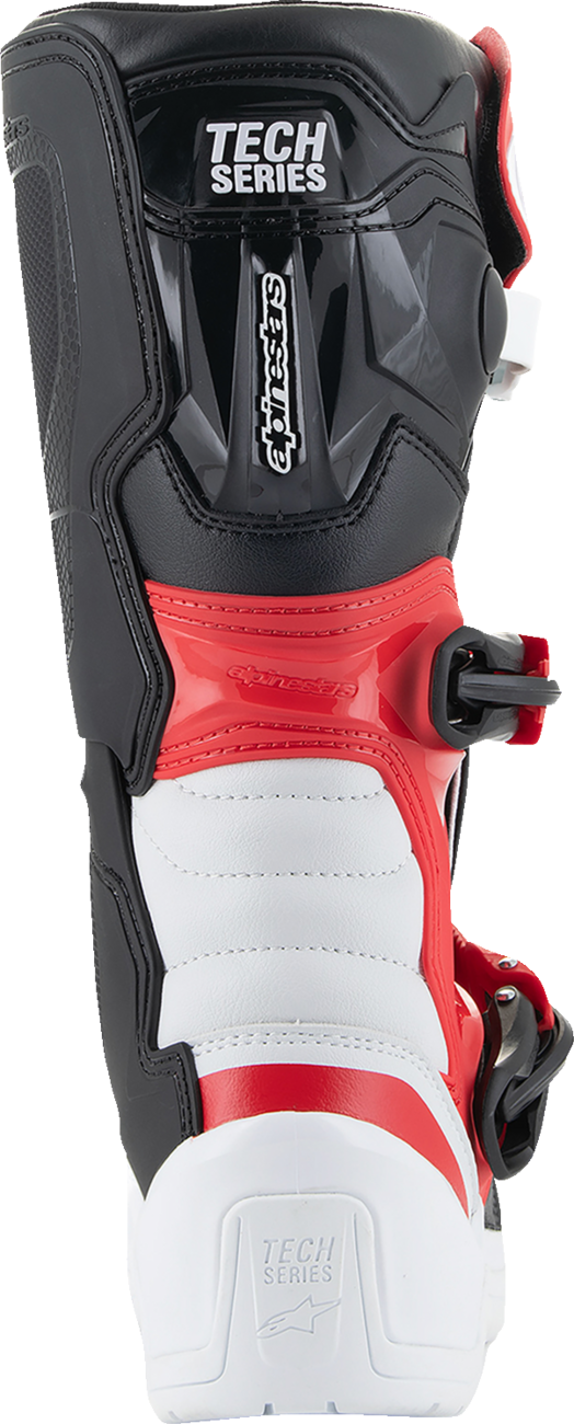 ALPINESTARS Youth Tech3S Boots - White/Black/Red - US 2 / EU 34