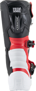 ALPINESTARS Youth Tech3S Boots - White/Black/Red - US 2 / EU 34