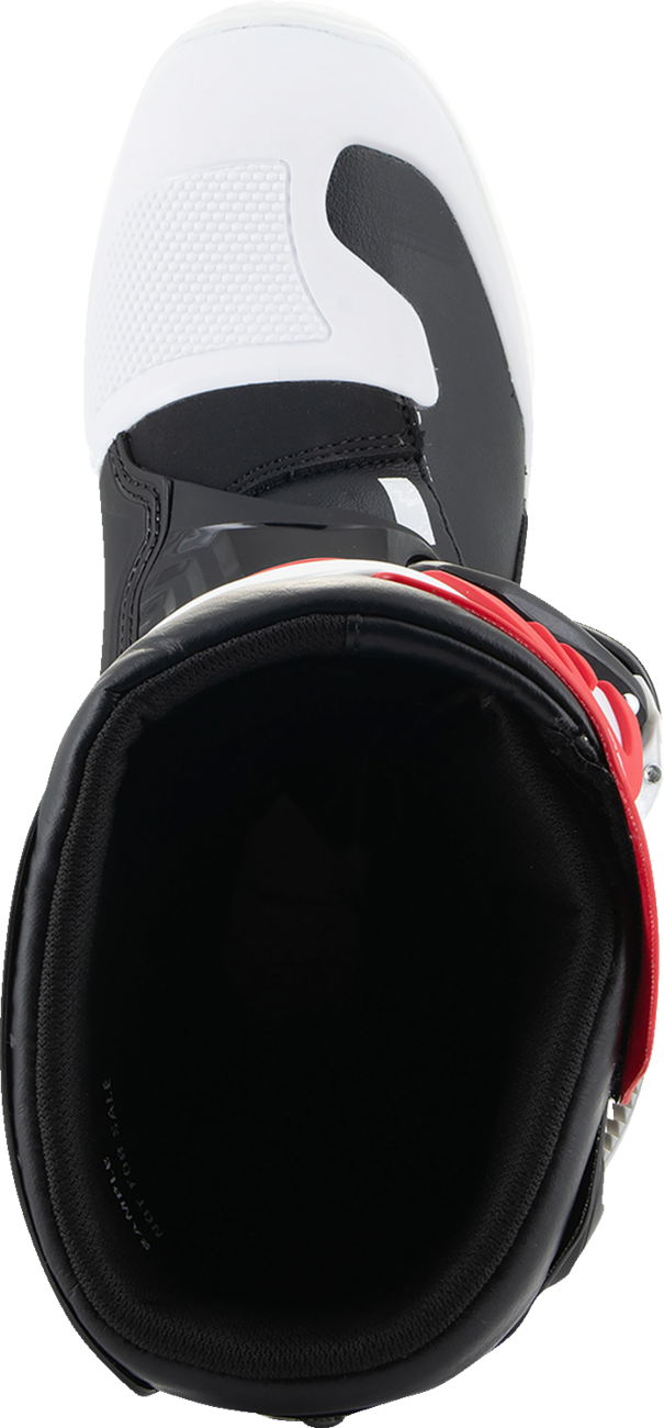 ALPINESTARS Youth Tech3S Boots - White/Black/Red - US 2 / EU 34