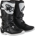 ALPINESTARS Youth Tech3S Boots - Black/White - US 2 / EU 34