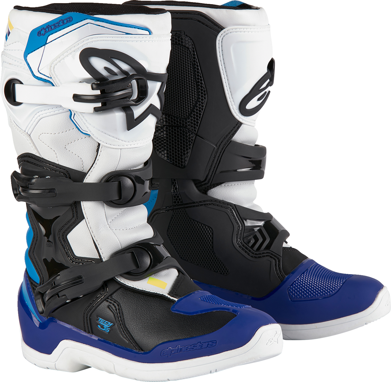 ALPINESTARS Youth Tech3S Boots - White/Black/Blue - US 2 / EU 34