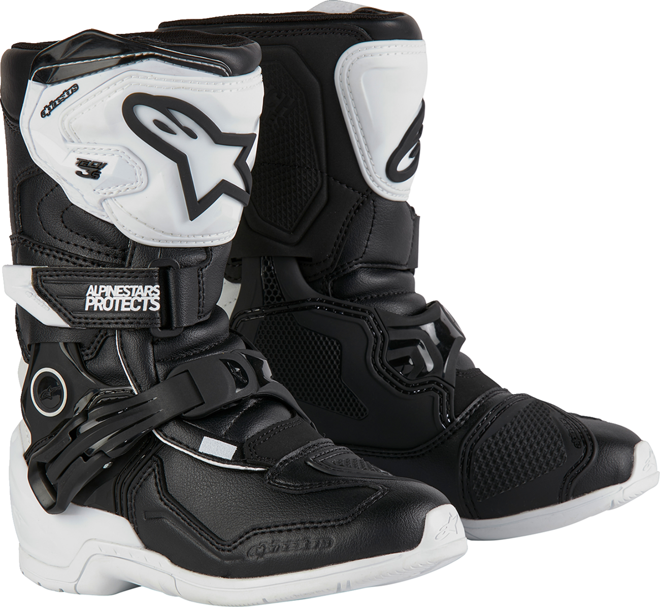 ALPINESTARS Kids Tech 3S Boots - Black/White - US 10 / EU 28