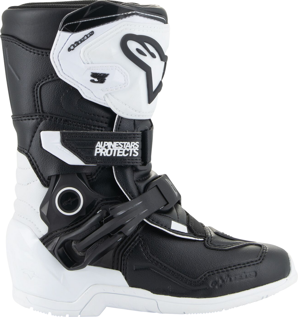 ALPINESTARS Kids Tech 3S Boots - Black/White - US 10 / EU 28